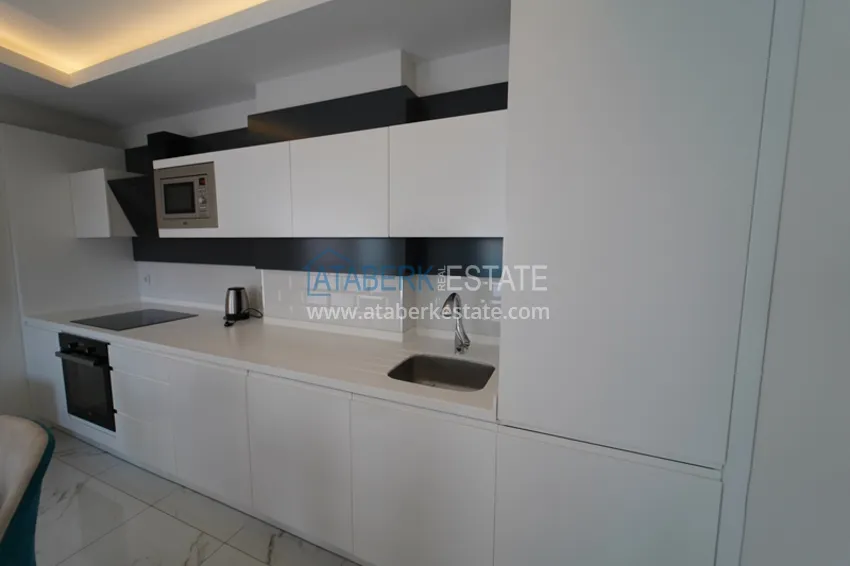 Purchase Furnished flat in a new complex with it's own beach in Alanya 8 