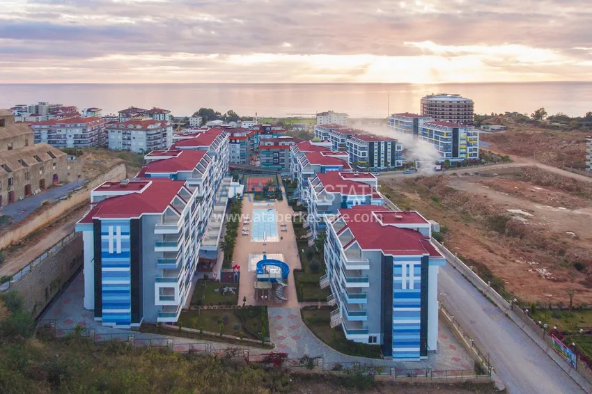 Flat in a residential complex by the sea in Kestel  8 