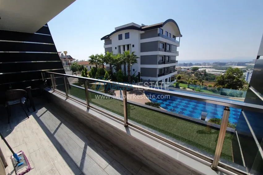 Purchase  Apartment in Kargicak with furniture overlooking the sea in a premium complex 8 