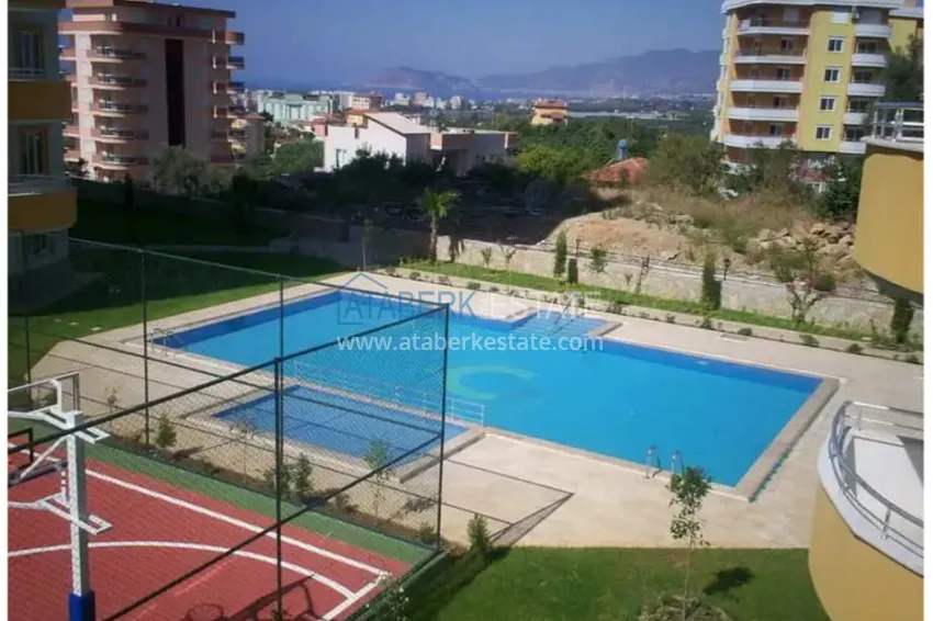 Furnished apartment with mountain and sea views in Mahmutlar 9 