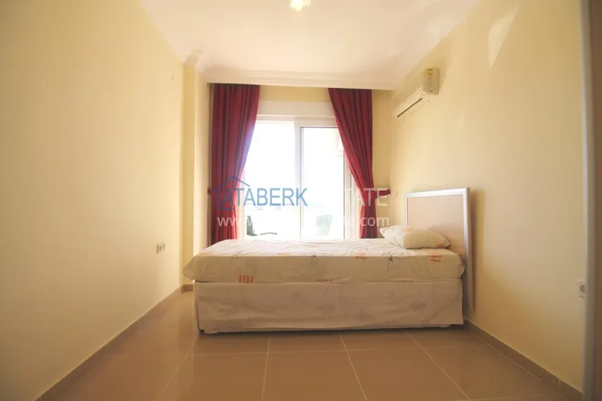 Purchase Furnished flat with a glazed balcony and a partial sea view in Cikcilli 12 