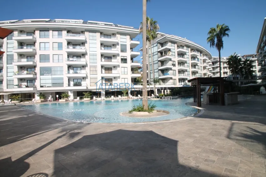 Furnished flat in Kestel with a partial sea view in a comfortable complex  8 