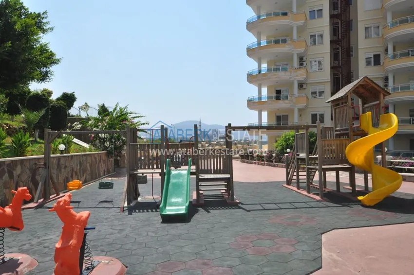 Furnished apartment with open views of the sea and mountains in Mahmutlar 13 