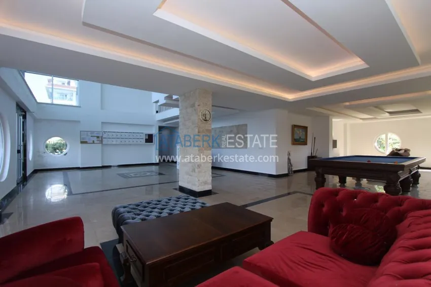 Furnished flat in Kestel in a modern complex by the sea 10 