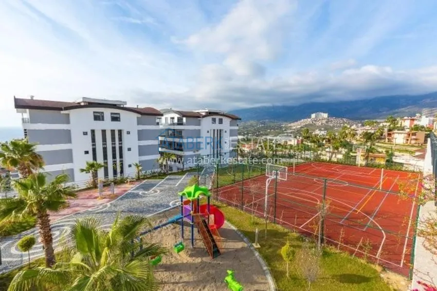 Apartment in Kargicak with furniture overlooking the sea in a premium complex 11 