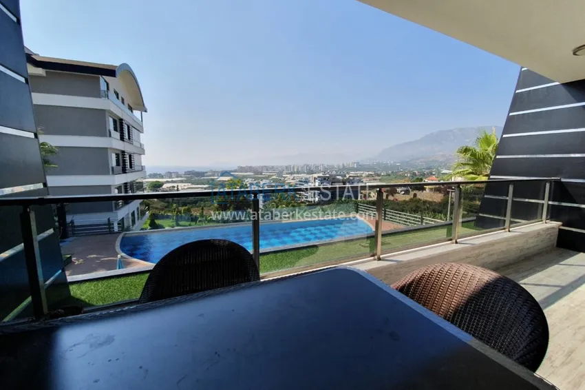 Purchase  Apartment in Kargicak with furniture overlooking the sea in a premium complex 9 