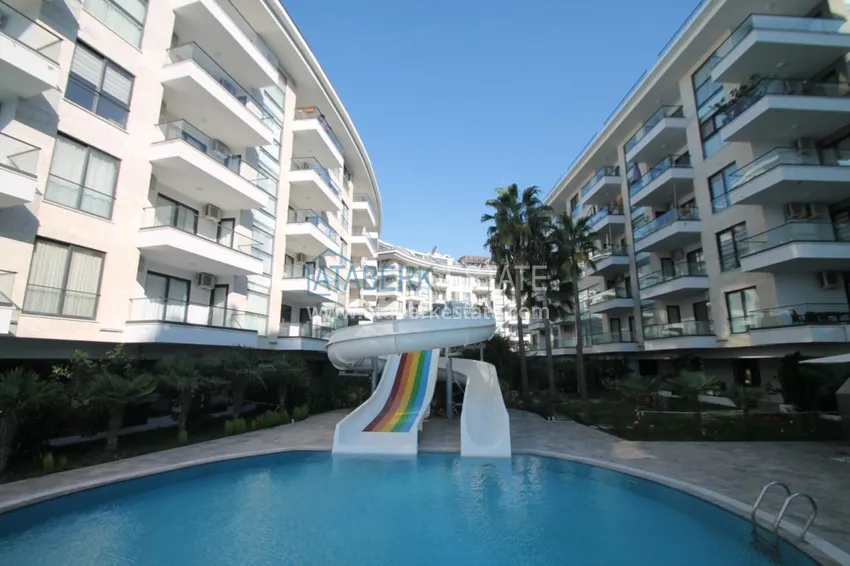 Furnished flat in Kestel with a partial sea view in a comfortable complex  9 