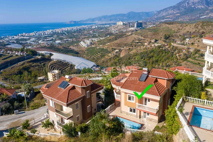 Three storey villa in Kargicak with a swimming pool and panoramic views 2 