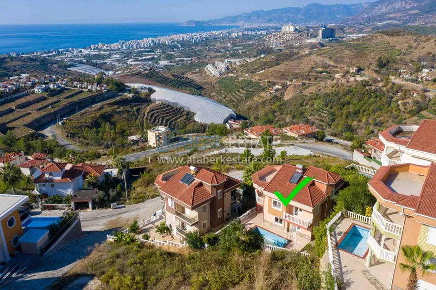 Three storey villa in Kargicak with a swimming pool and panoramic views 4 