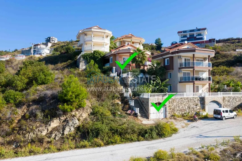 Three storey villa in Kargicak with a swimming pool and panoramic views 14 