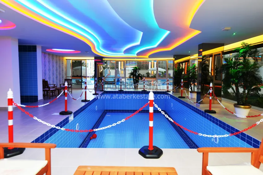 Furnished apartment with a glazed balcony in the luxury complex  18 