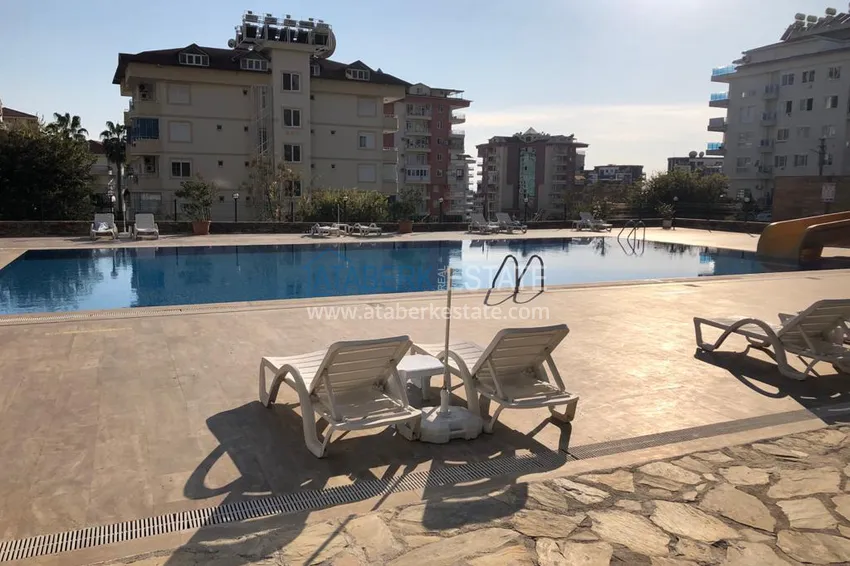 Furnished apartment in Cikcilli with a sea view in a residential complex 1 