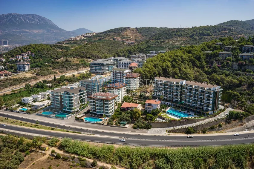 Furnished apartment with a glazed balcony in a complex on the first coast line 2