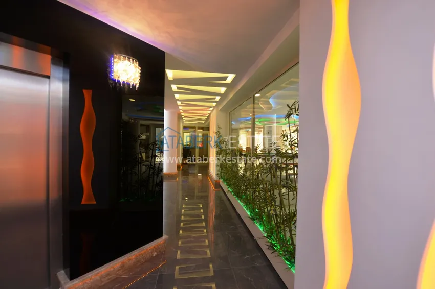 Furnished apartment with a glazed balcony in the luxury complex  30 