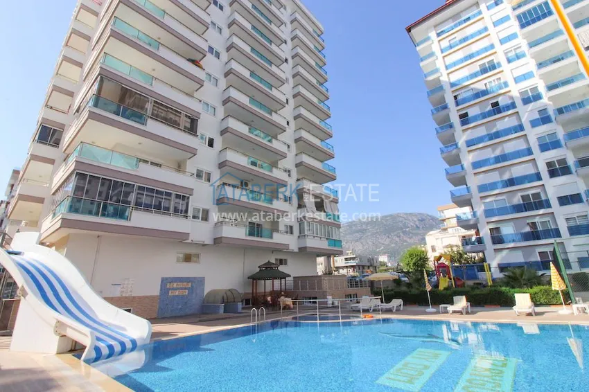 Flat in Mahmutlar with view on mountains in a comfortable complex  3 