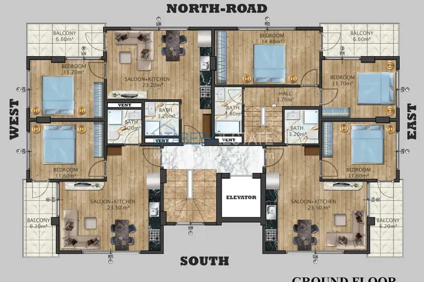 Purchase  New investment project in the centre of Alanya - Kleopatra side  3 