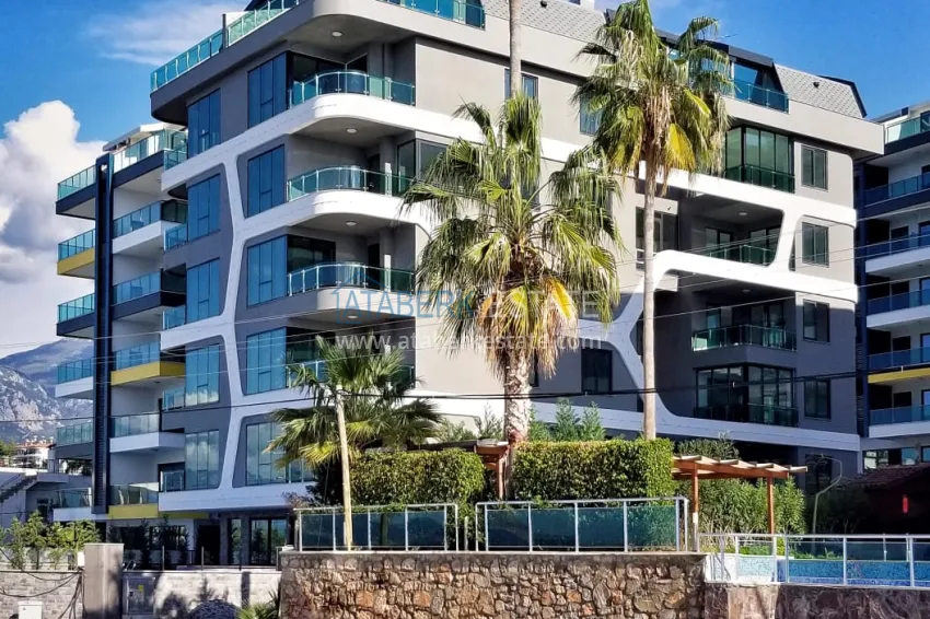 Furnished apartment with a glazed balcony in a complex on the first coast line 4