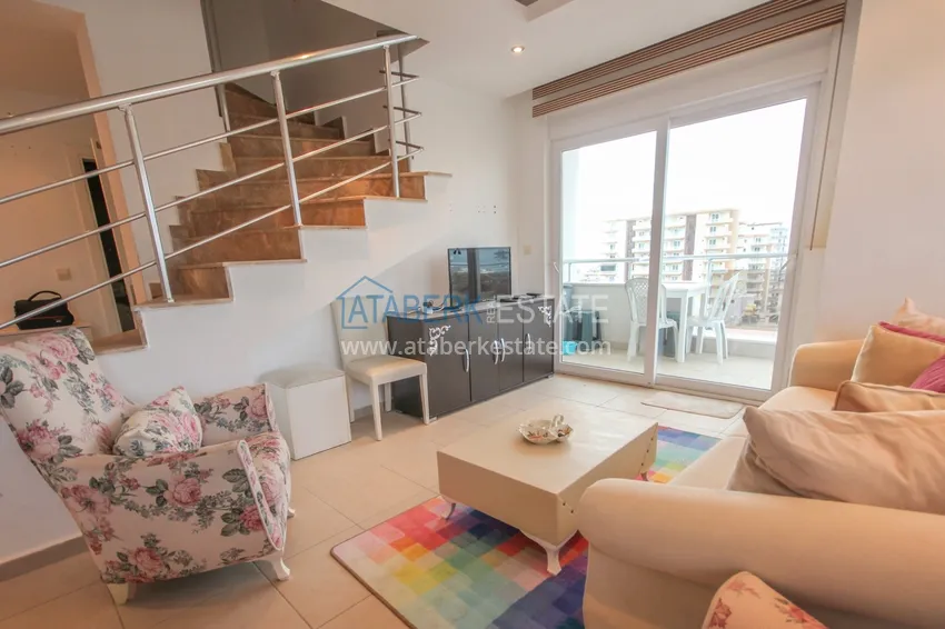 Purchase Furnished duplex at a very affordable price in Mahmutlar 6 
