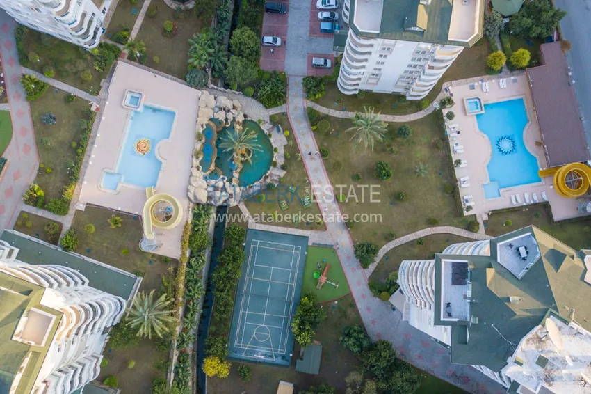 Furnished apartment in Cikcilli with a glazed balcony in a prestigious complex 12 