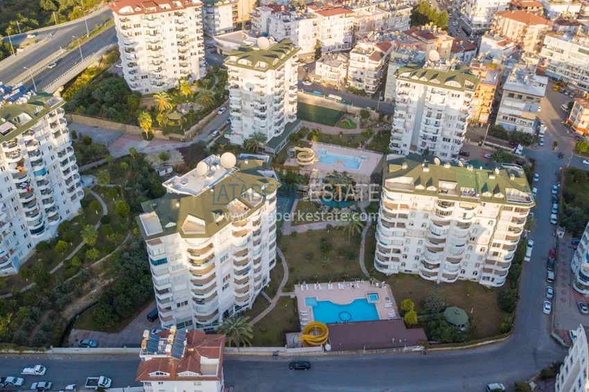 Furnished apartment in Cikcilli with a glazed balcony in a prestigious complex 13 