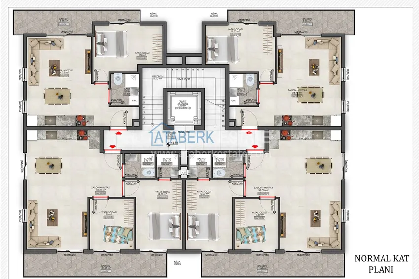 Purchase Duplex penthouse in Mahmutlar in a complex under construction 2 