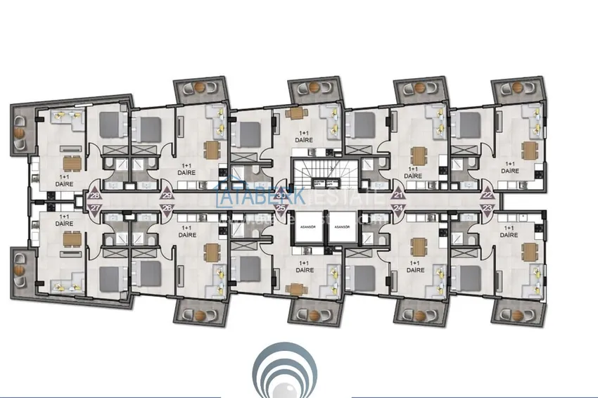 Buy cheap Apartments and duplexes in Oba - complex under construction, interest-free installments 7 