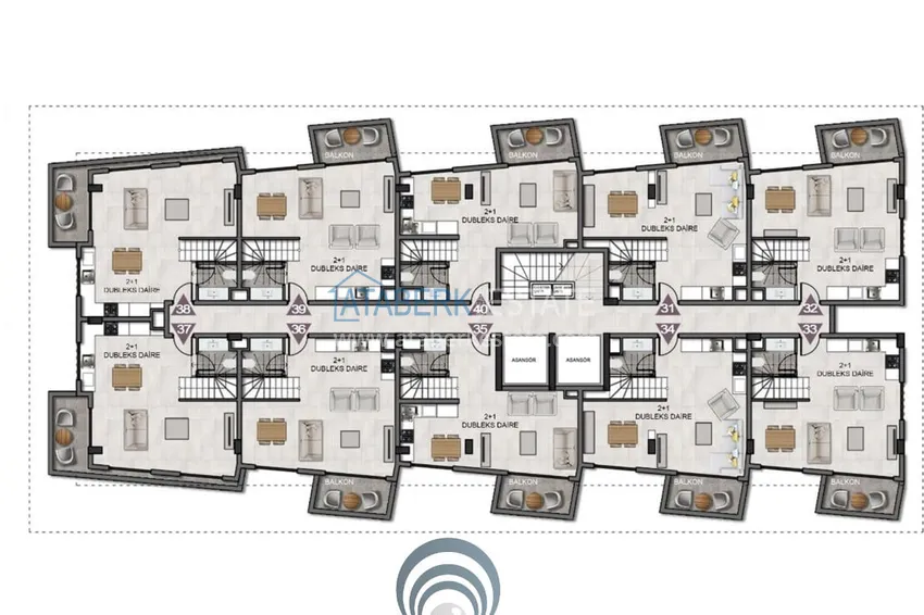 Buy cheap Apartments and duplexes in Oba - complex under construction, interest-free installments 8 