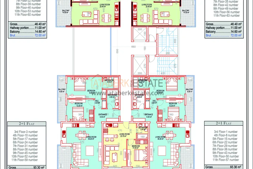 Purchase Apartment in Mahmutlar from an investor in a complex under construction 2 