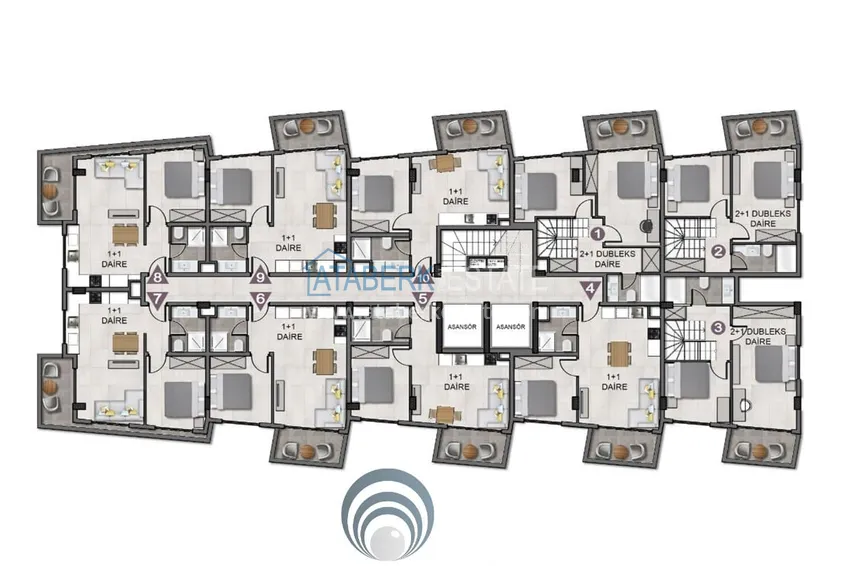 Buy cheap Apartments and duplexes in Oba - complex under construction, interest-free installments 10 