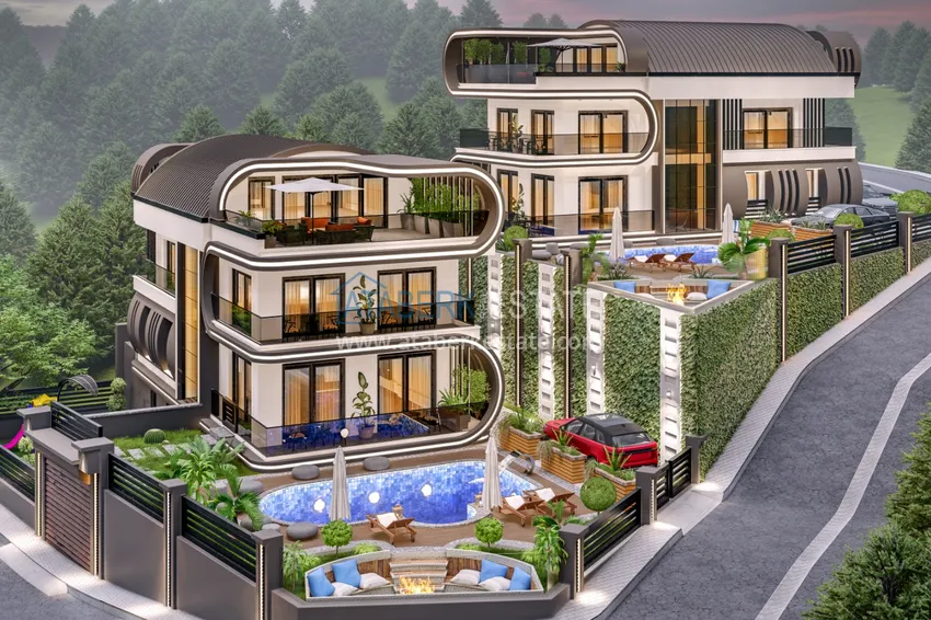 Villas in Kargicak from the developer - citizenship, installments at 0% 1 