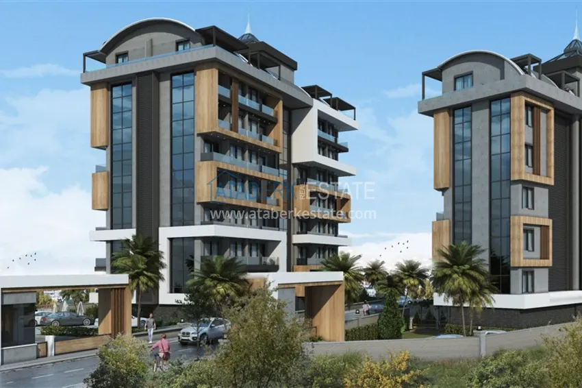 New investment project of a residential complex in Avsallar with installment payment 1 