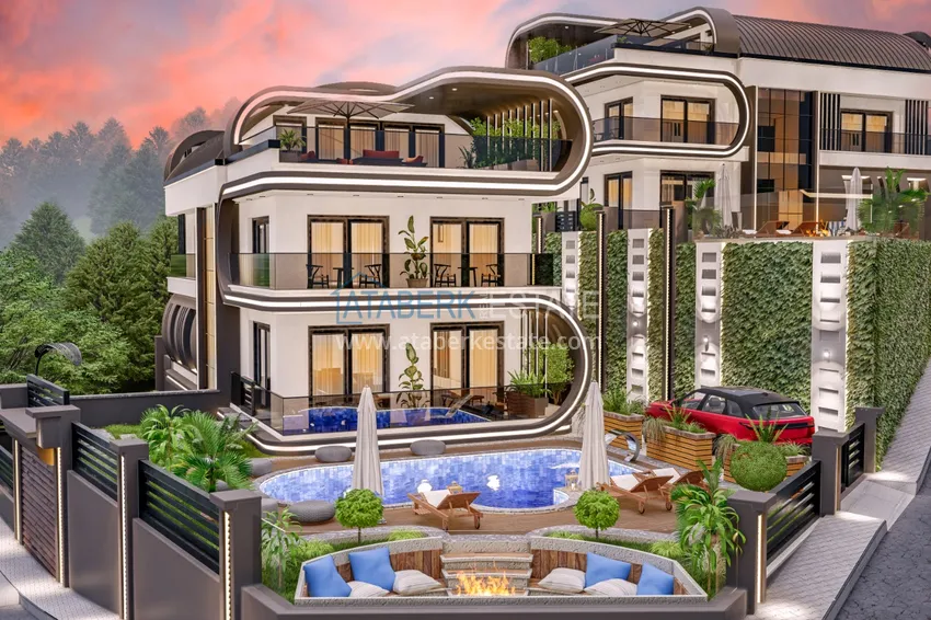 Villas in Kargicak from the developer - citizenship, installments at 0% 2 