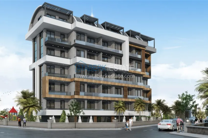 New investment project of a residential complex in Avsallar with installment payment 9 