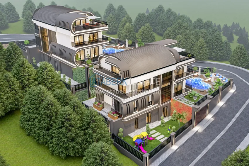 Villas in Kargicak from the developer - citizenship, installments at 0% 3 