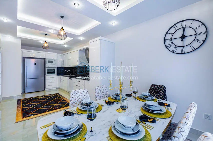 Purchase  Penthouse in Mahmutlar — elegant interior, separate kitchen, side sea view  6 