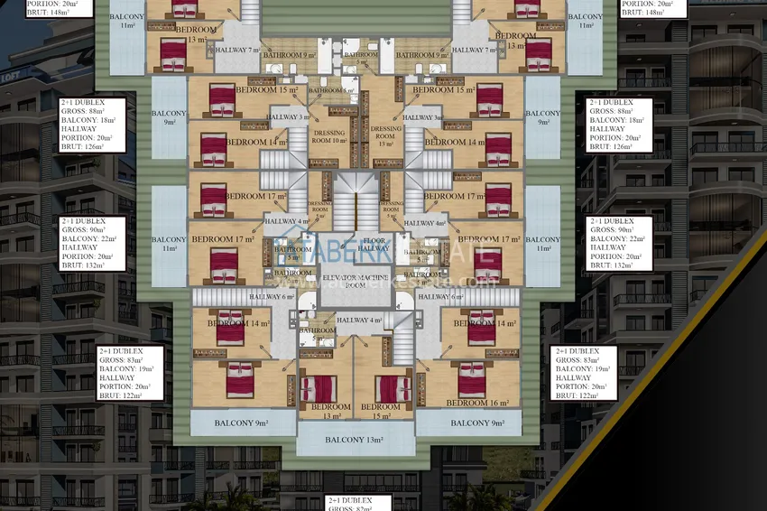 Buy cheap Impressive fashionable residential project in Mahmutlar 6 