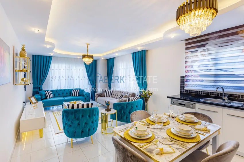 Purchase  Furnished apartment in Mahmutlar, 3 bedrooms in a comfortable complex 1 