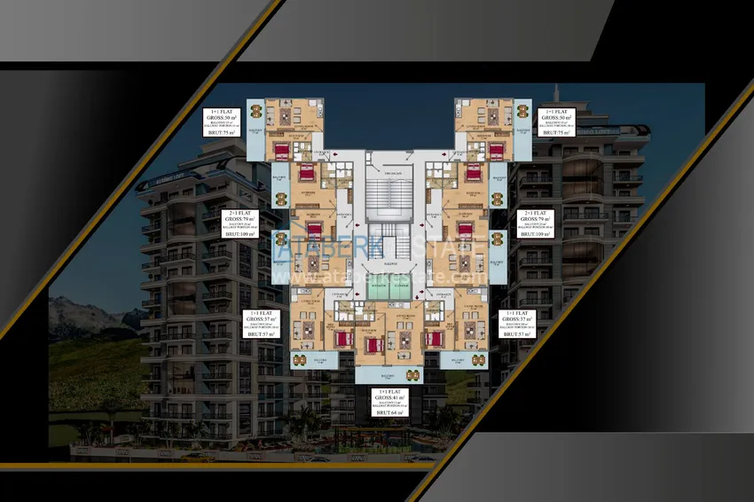 Buy cheap Impressive fashionable residential project in Mahmutlar 7 