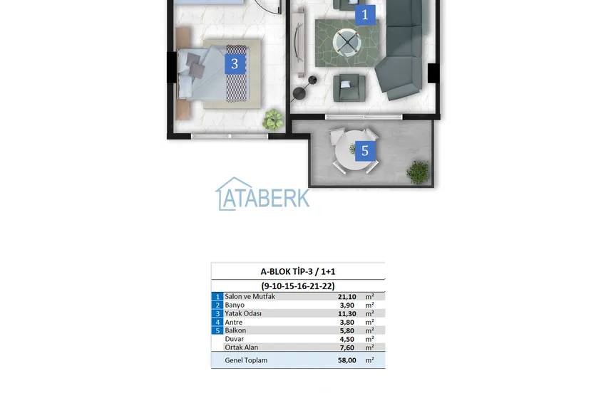 Buy cheap Premium halal residence in Kargicak - luxury apartments from the developer with panoramic views 10 