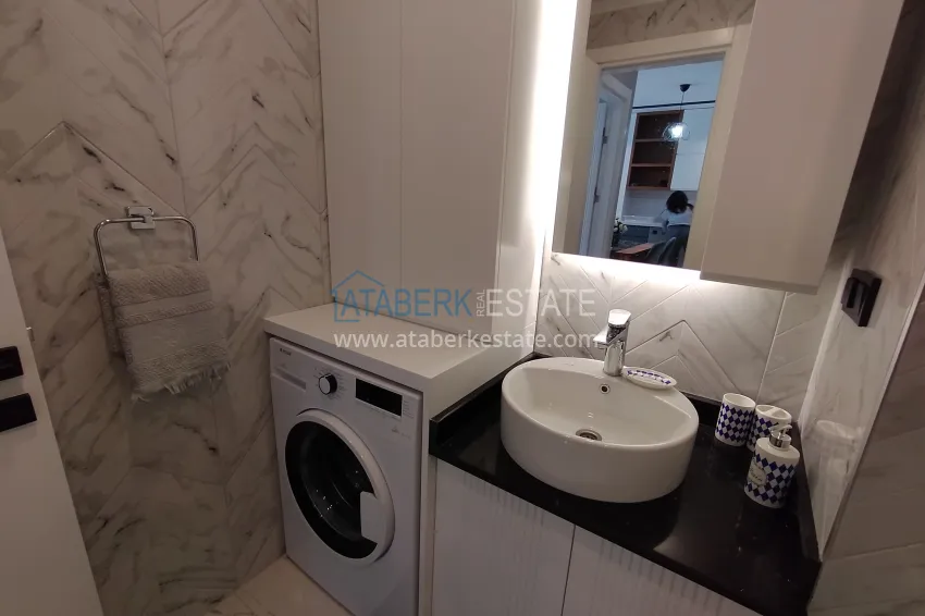 Purchase New one bedroom apartment for long-term rent in the center of Alanya 25