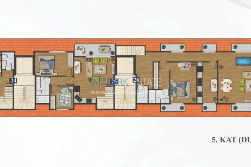 Buy cheap A new project of a residential complex in the center of Alanya a stone's throw from the beach 2 