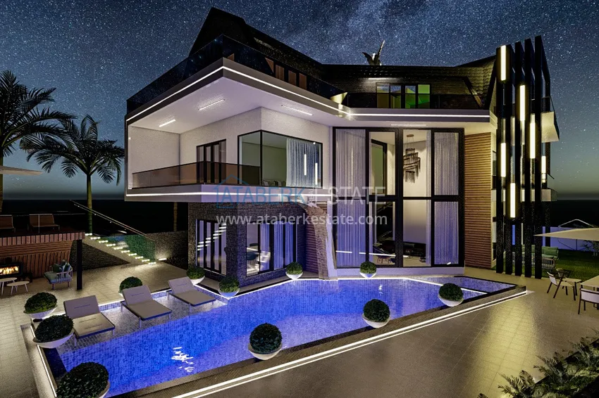 New luxury private villa project in Kargicak with panoramic views 1 