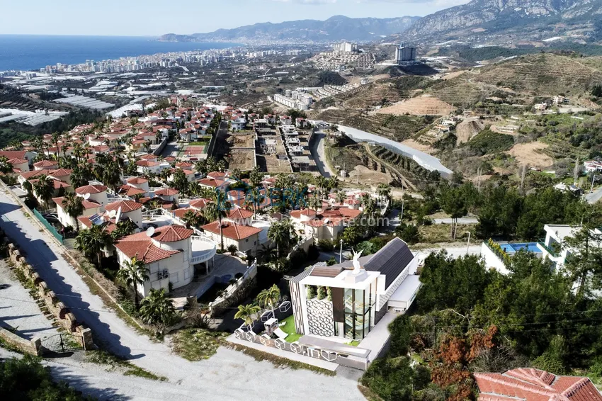 New luxury private villa project in Kargicak with panoramic views 3 
