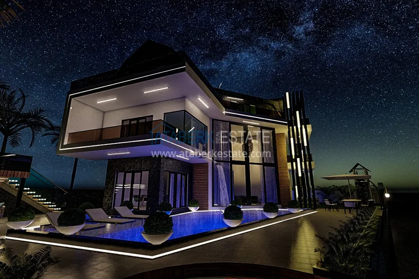 New luxury private villa project in Kargicak with panoramic views 5 