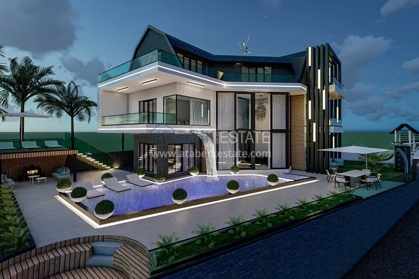 New luxury private villa project in Kargicak with panoramic views 9 