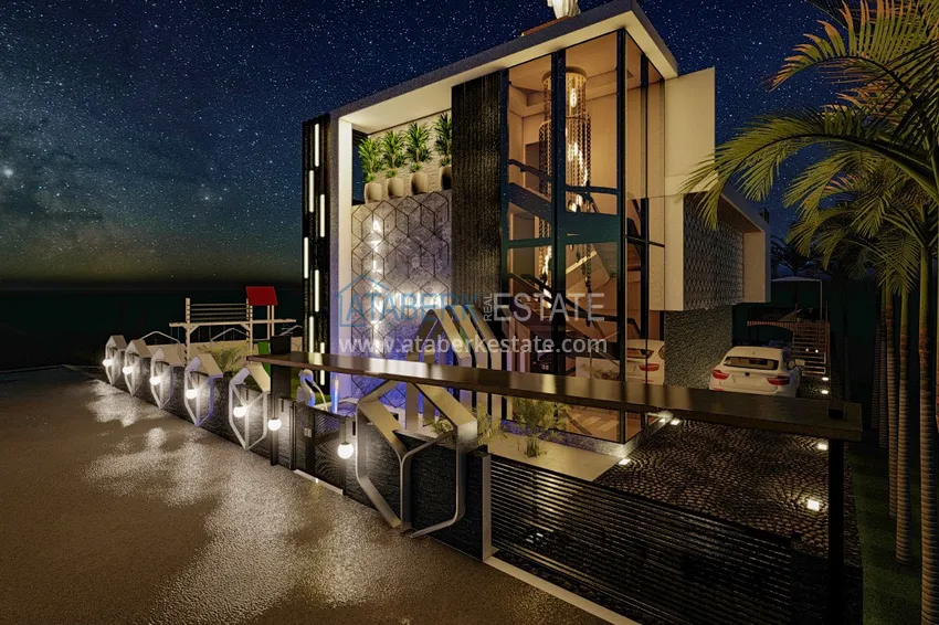 New luxury private villa project in Kargicak with panoramic views 10 