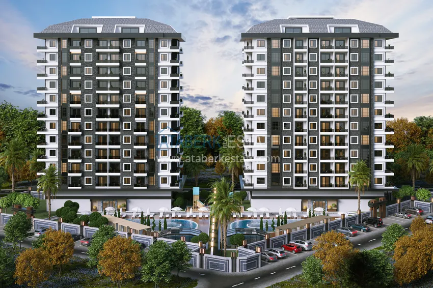 New investment project of a multi-apartment residential complex in Mahmutlar 1 