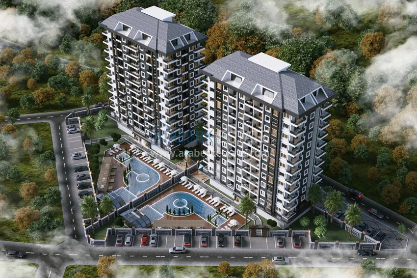 New investment project of a multi-apartment residential complex in Mahmutlar 15 