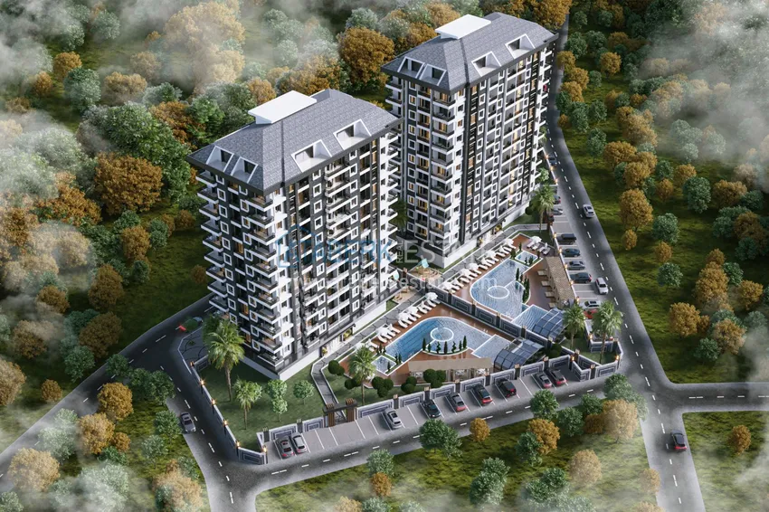 New investment project of a multi-apartment residential complex in Mahmutlar 16 
