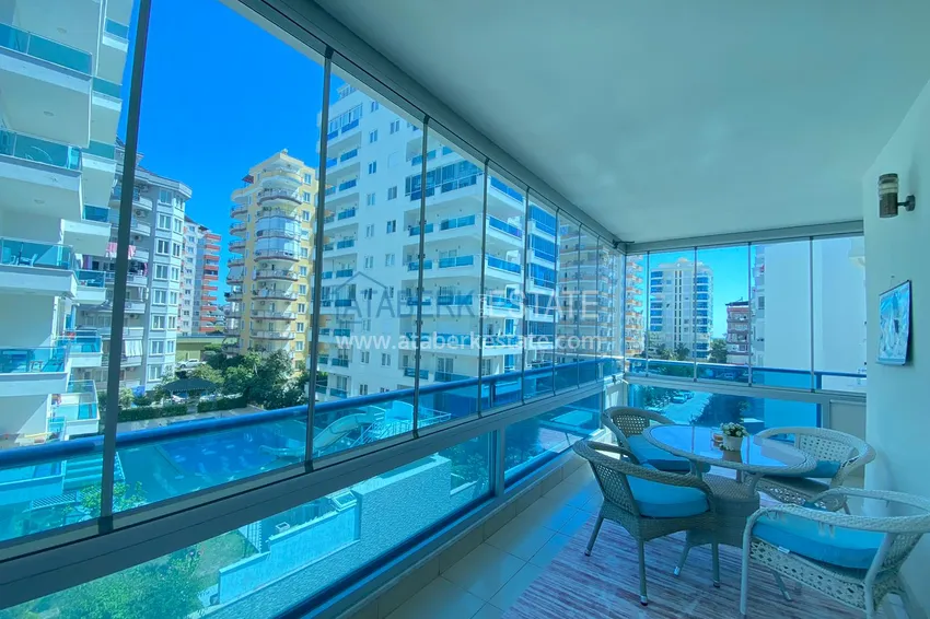 Purchase  Furnished flat in Mahmutlar with  glazed balconies in a residential complex  9 